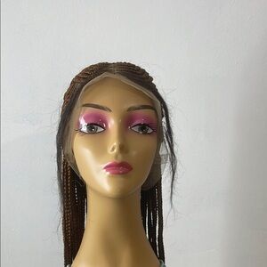 Brown Braided Lace Front Wig